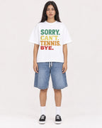 Mockup Boxy Heavyweight Tee White female full-body 46