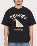 Mockup Boxy Heavyweight Tee Black male close-up 02