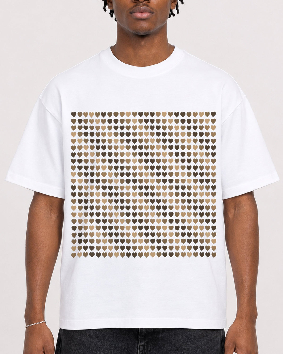 Mockup Boxy Heavyweight Tee White male close-up 05