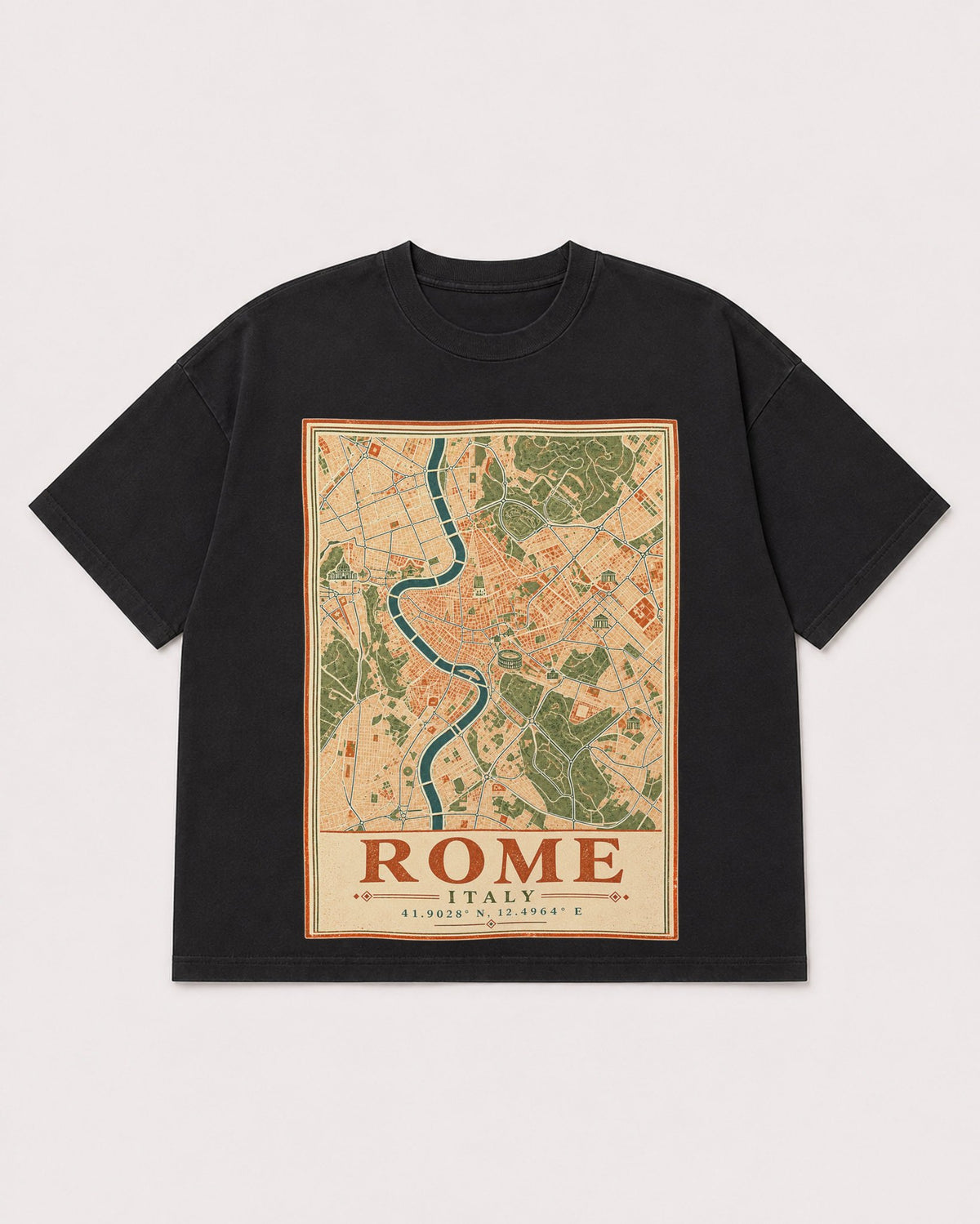 Mockup Boxy Heavyweight Tee Black product