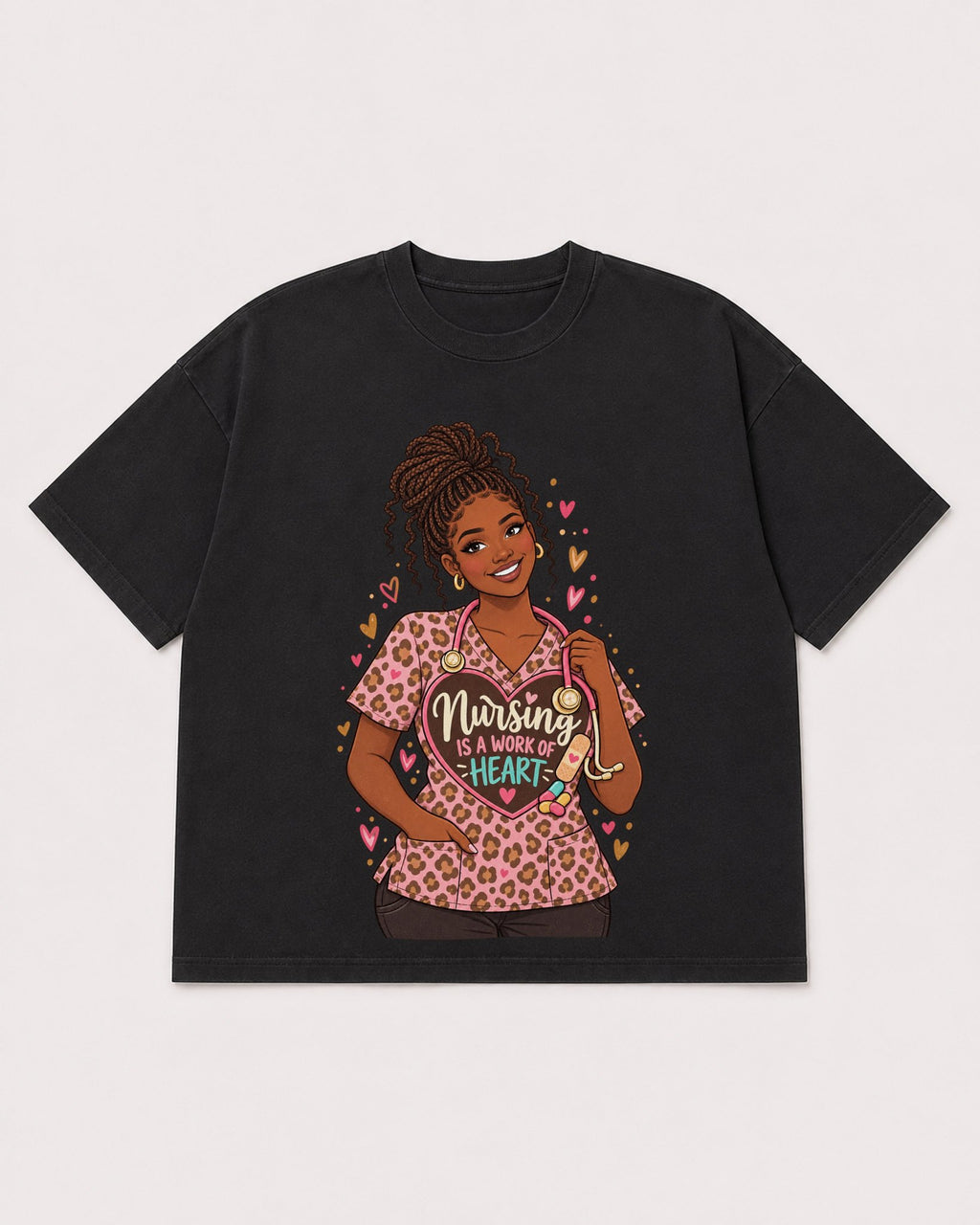 Mockup Boxy Heavyweight Tee Black product
