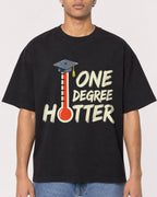 Mockup Boxy Heavyweight Tee Black male close-up 10