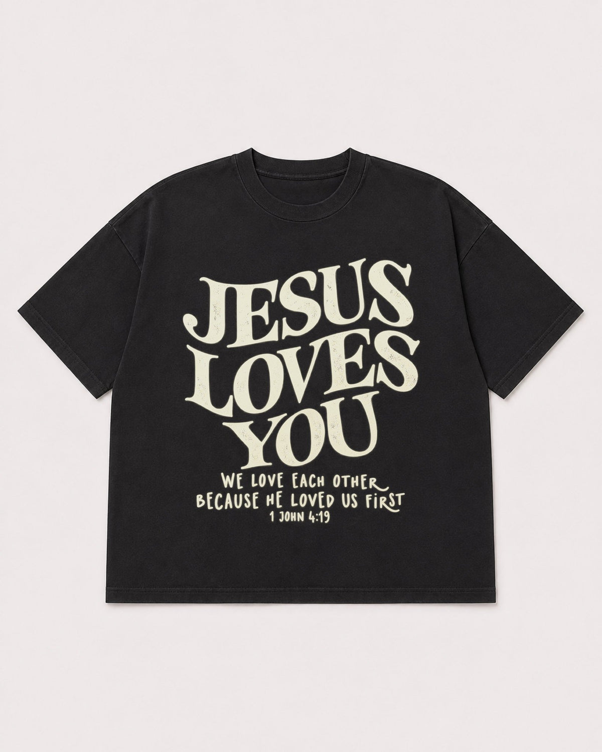 Mockup Boxy Heavyweight Tee Black product