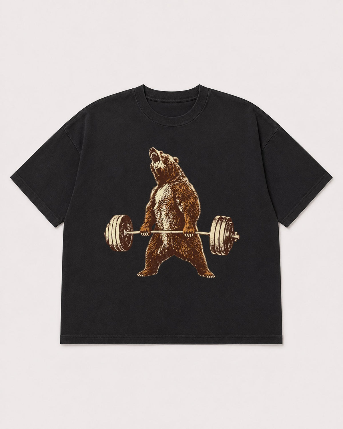 Mockup Boxy Heavyweight Tee Black product
