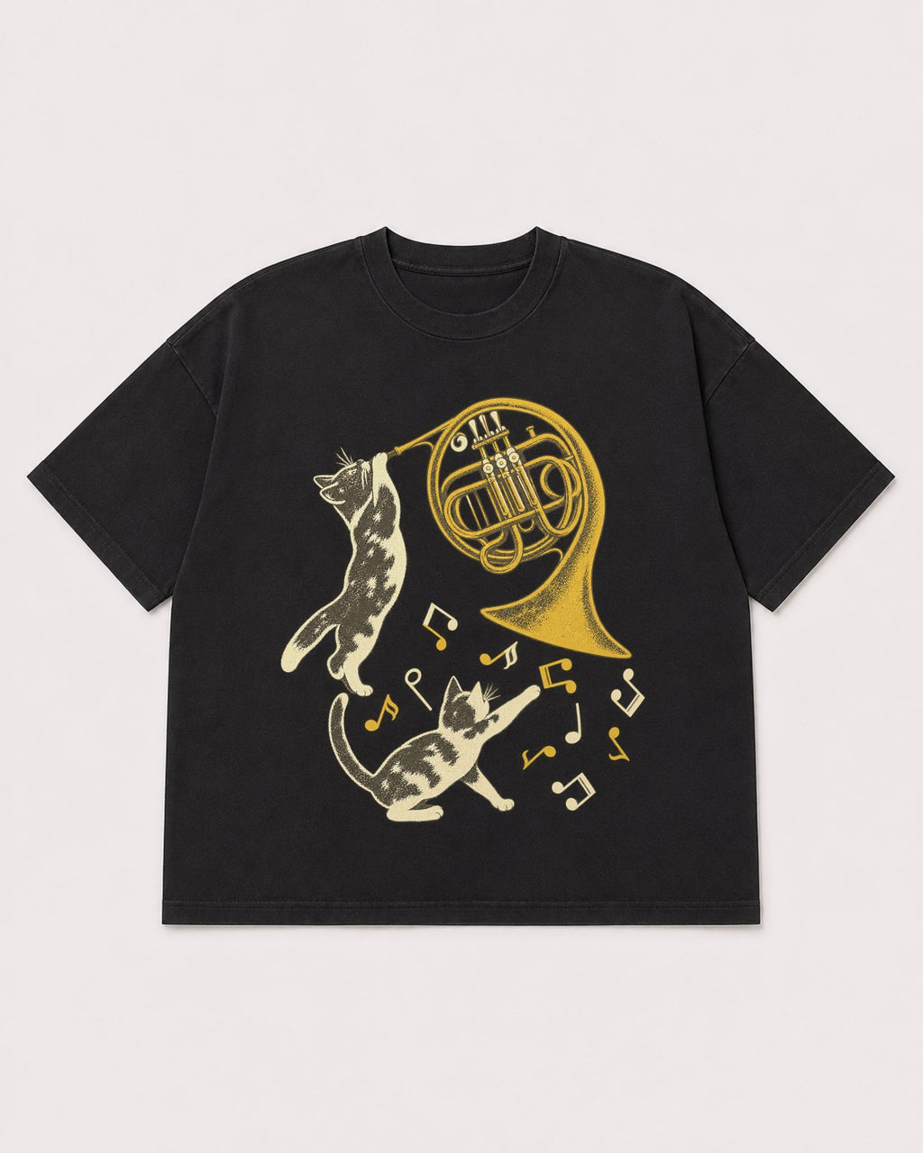 Mockup Boxy Heavyweight Tee Black product