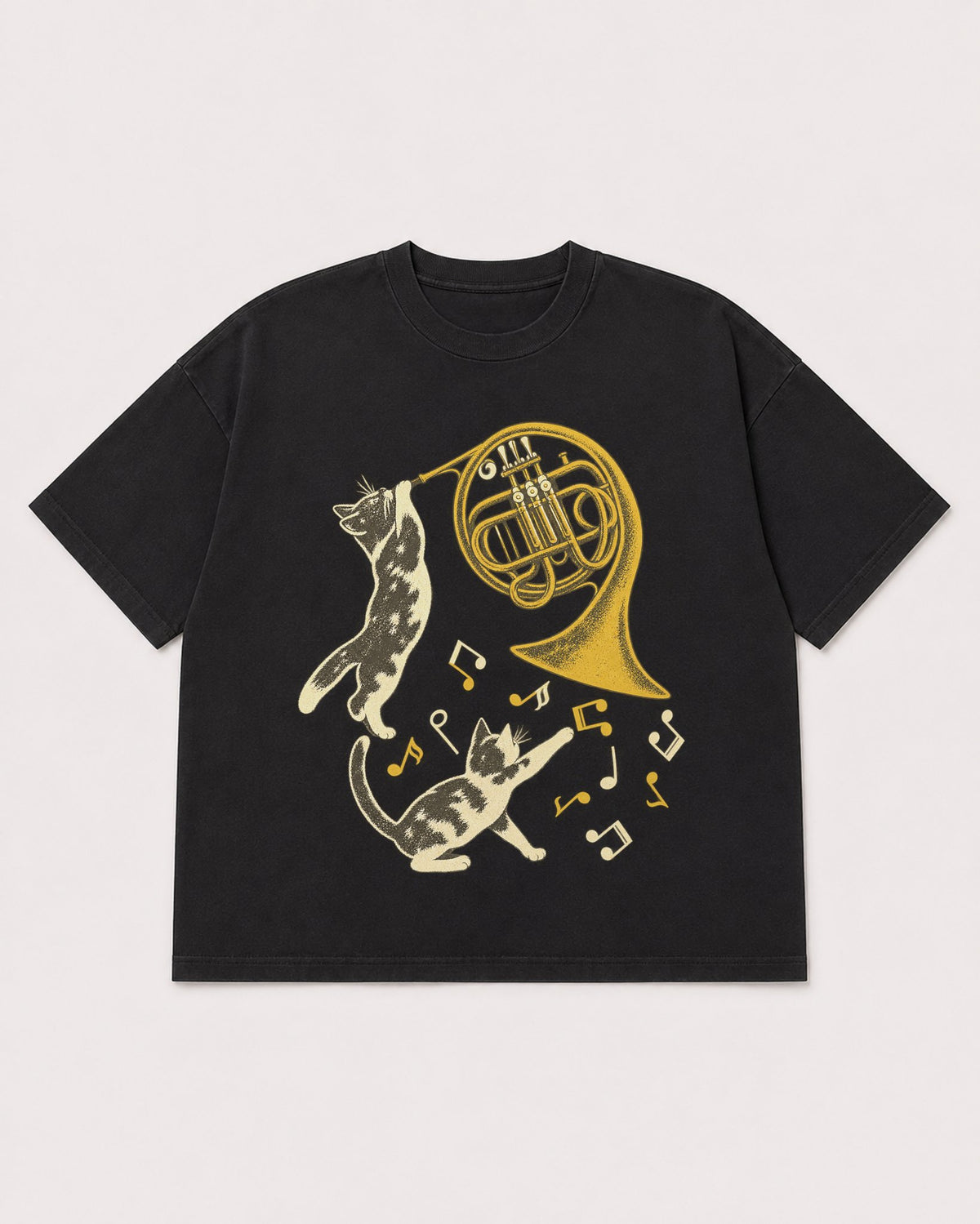 Mockup Boxy Heavyweight Tee Black product