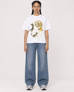 Mockup Boxy Heavyweight Tee White female full-body 50