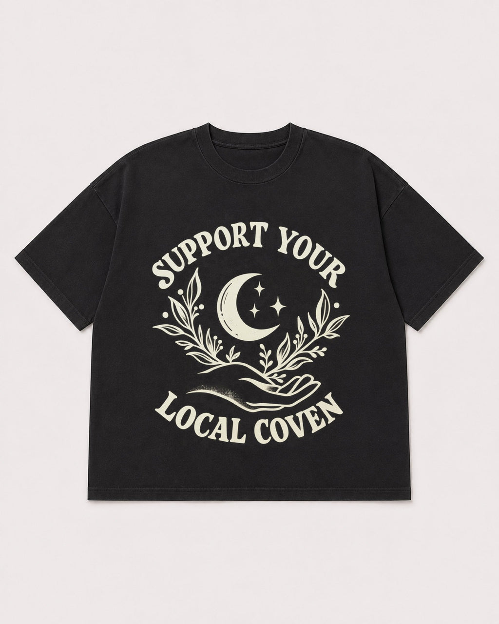 Mockup Boxy Heavyweight Tee Black product