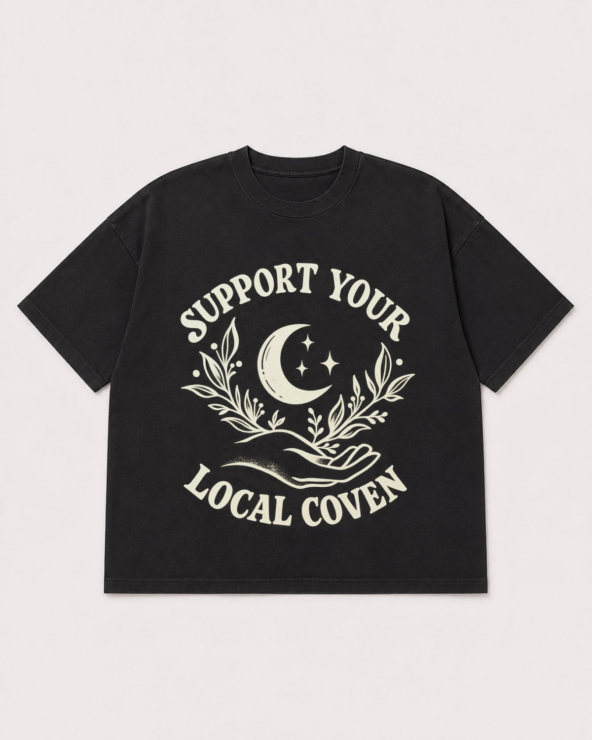 Mockup Boxy Heavyweight Tee Black product