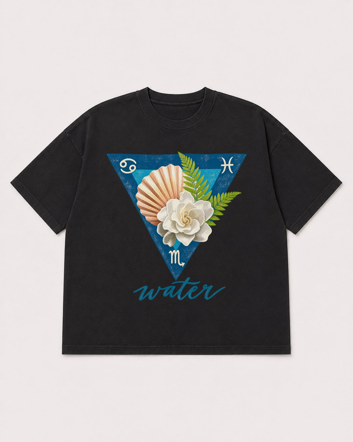 Mockup Boxy Heavyweight Tee Black product