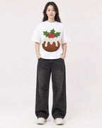 Mockup Boxy Heavyweight Tee White female full-body 03