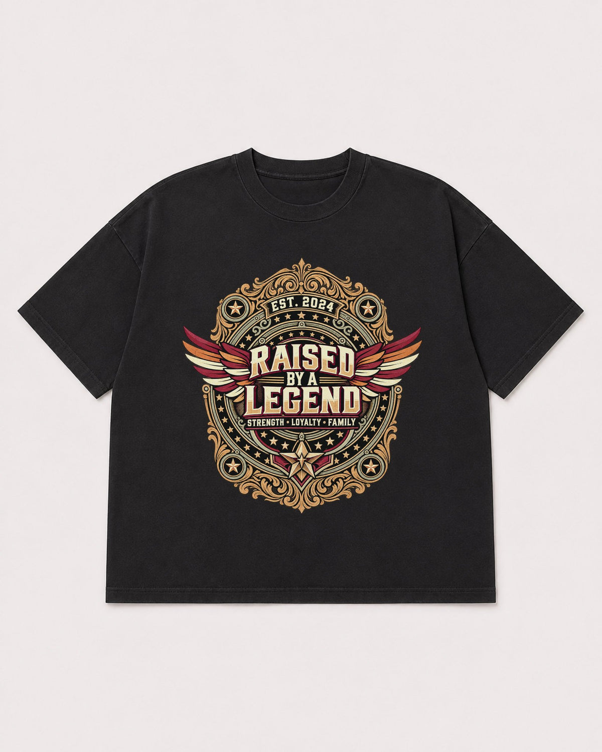Mockup Boxy Heavyweight Tee Black product