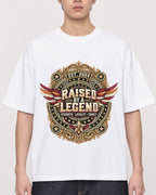 Mockup Boxy Heavyweight Tee White male close-up 01