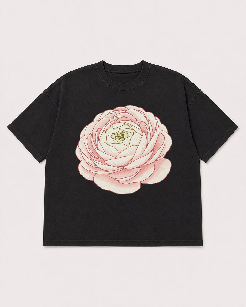 Mockup Boxy Heavyweight Tee Black product