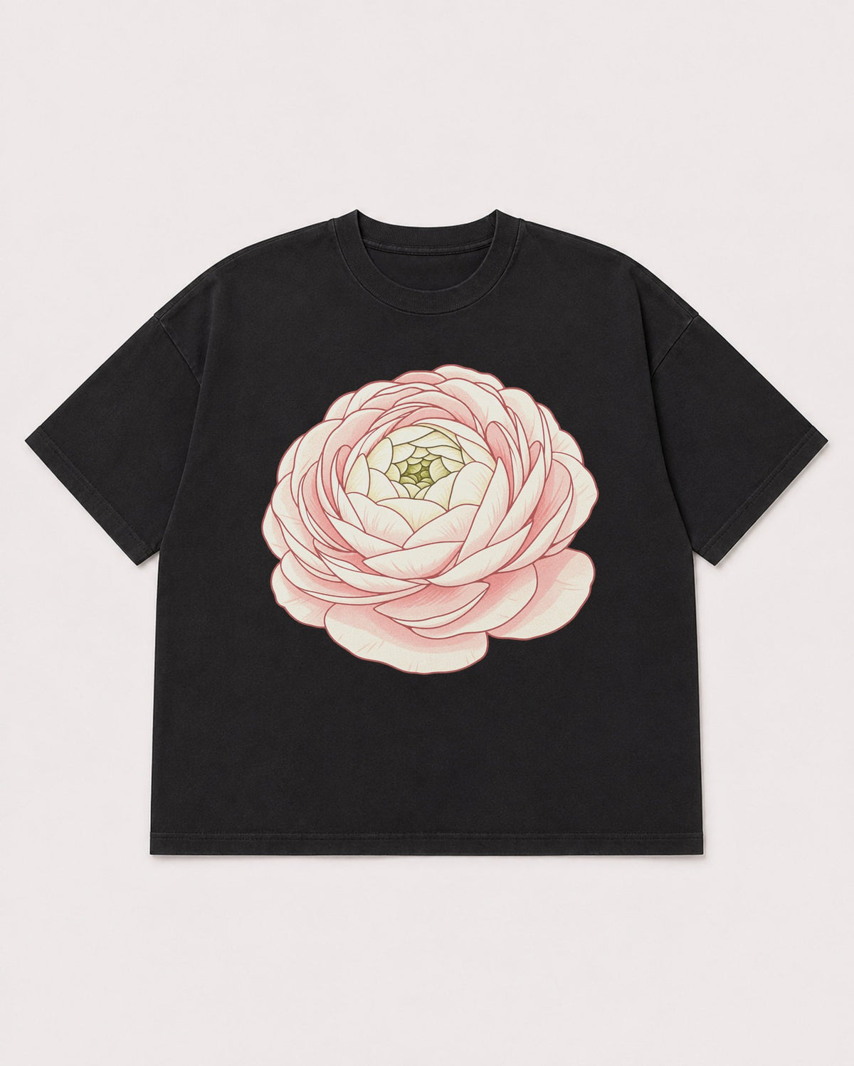 Mockup Boxy Heavyweight Tee Black product