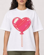 Mockup Boxy Heavyweight Tee White female close-up 07