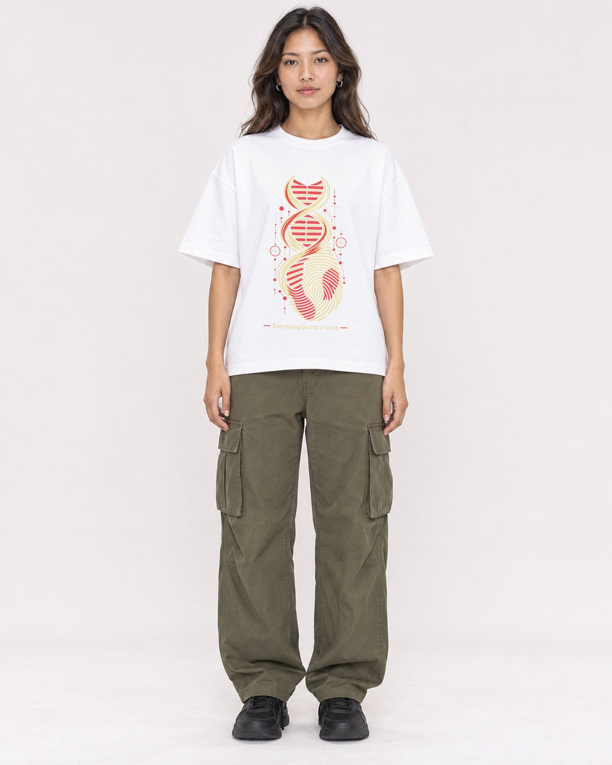 Mockup Boxy Heavyweight Tee White female full-body 02