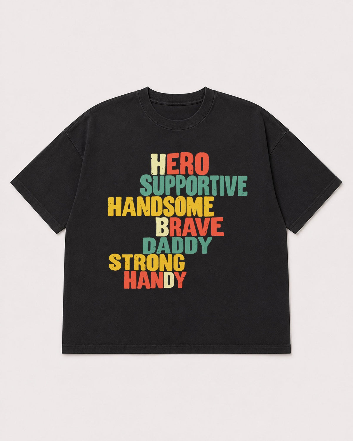 Mockup Boxy Heavyweight Tee Black product