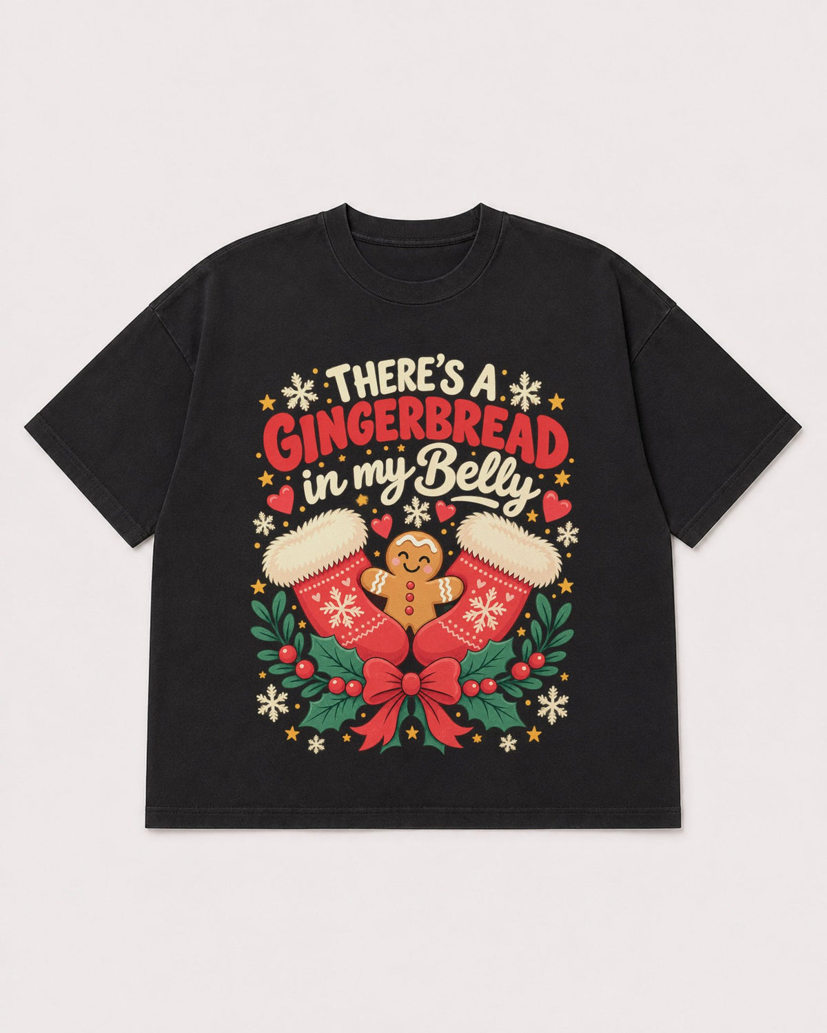 Mockup Boxy Heavyweight Tee Black product