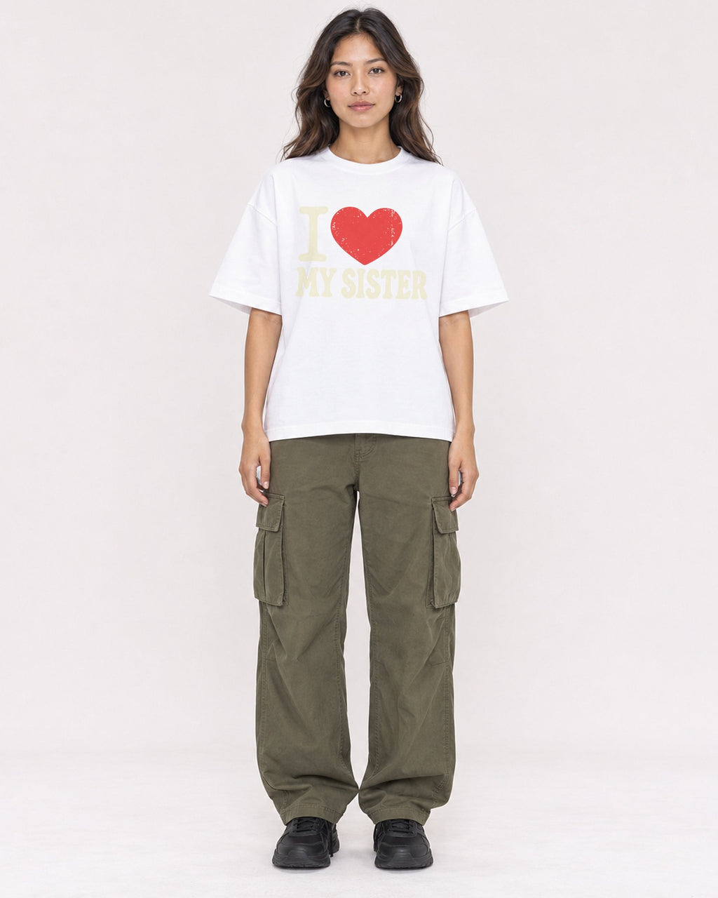 Mockup Boxy Heavyweight Tee White female full-body 02