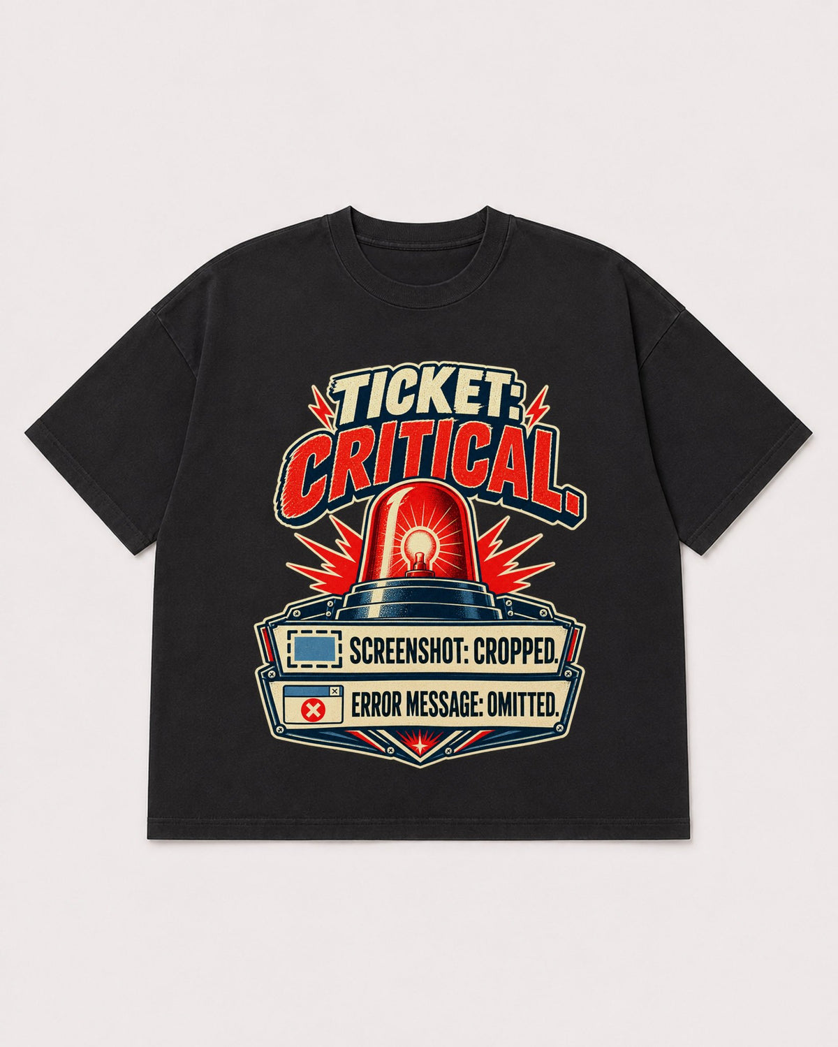 Mockup Boxy Heavyweight Tee Black product