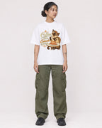 Mockup Boxy Heavyweight Tee White female full-body 12