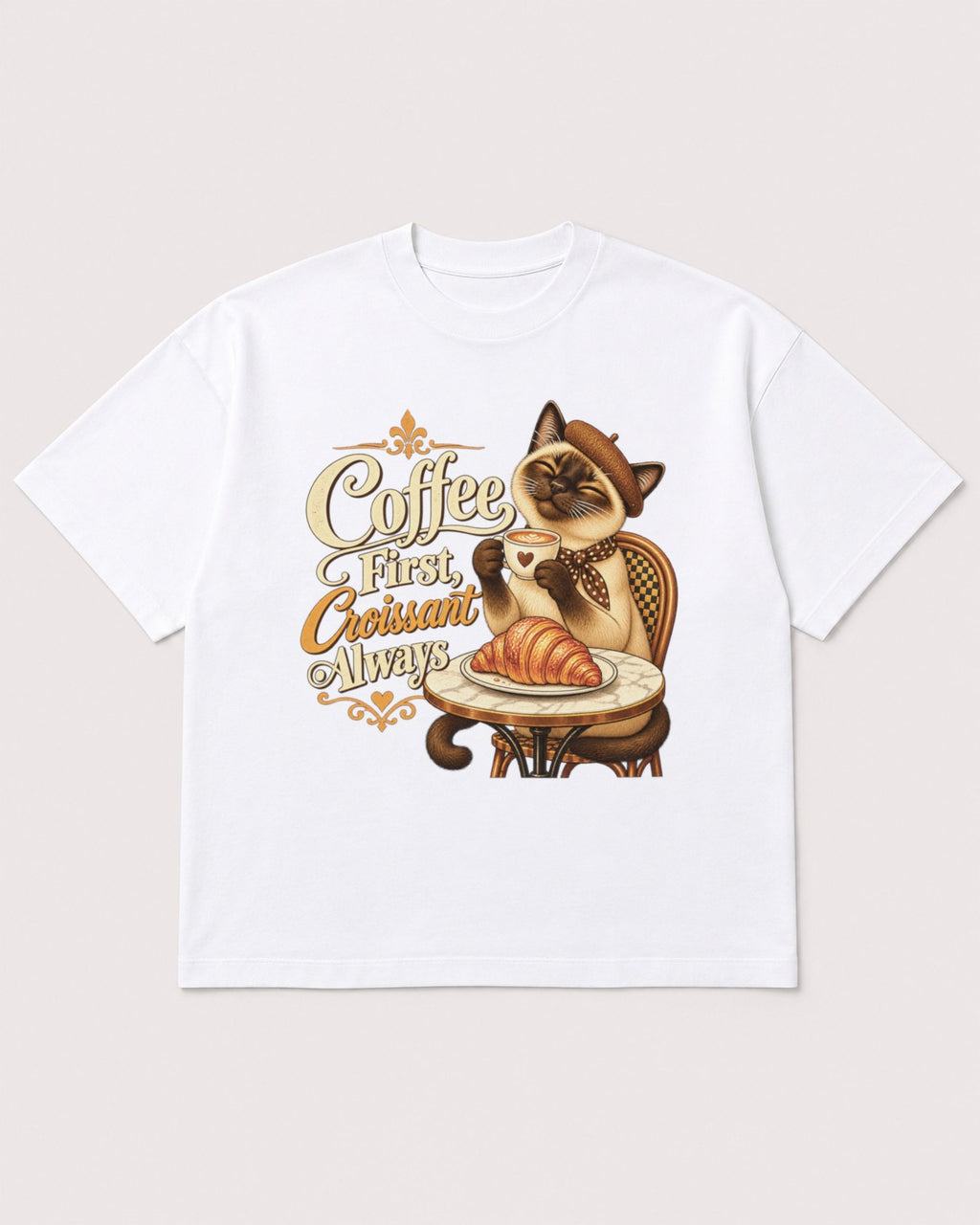 Mockup Boxy Heavyweight Tee White product
