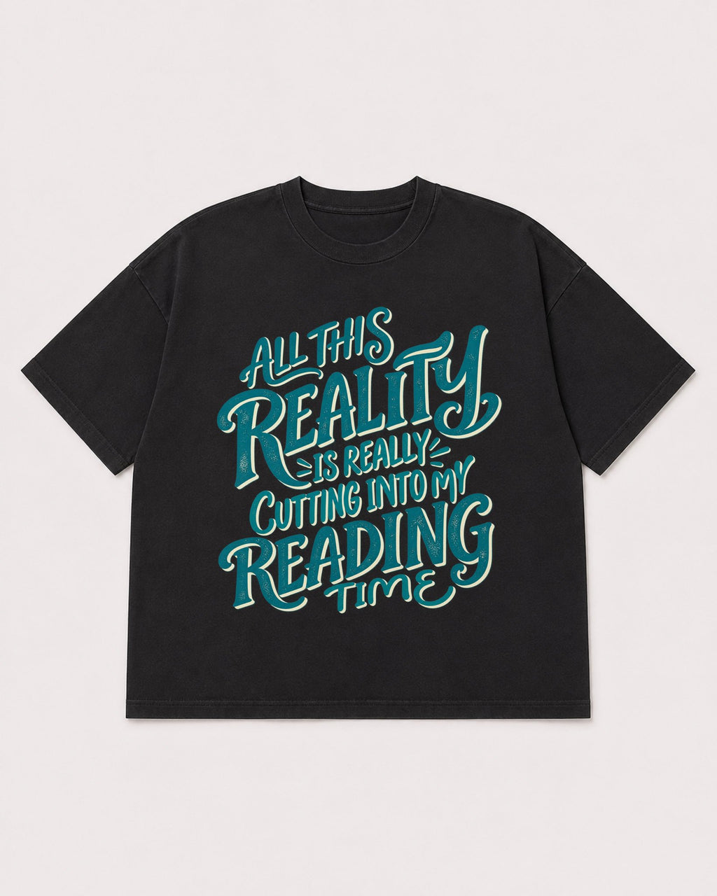 Mockup Boxy Heavyweight Tee Black product
