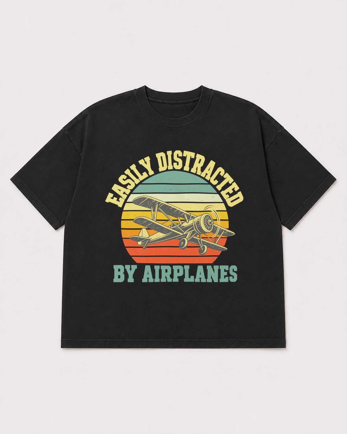 Mockup Boxy Heavyweight Tee Black product