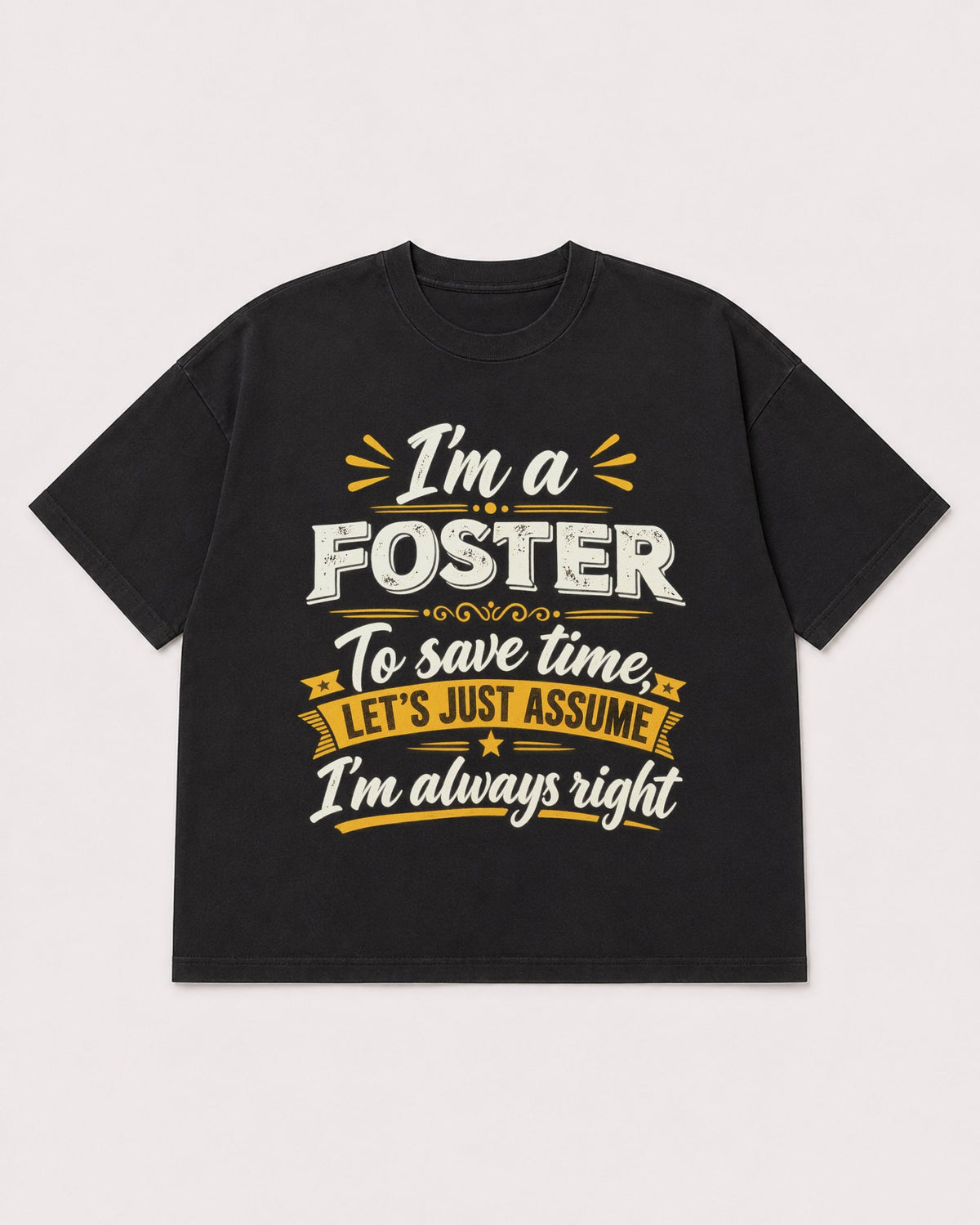 Mockup Boxy Heavyweight Tee Black product