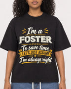 Mockup Boxy Heavyweight Tee Black female close-up 05