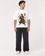 Mockup Boxy Heavyweight Tee White male full-body 10