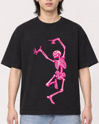 Mockup Boxy Heavyweight Tee Black male close-up 41