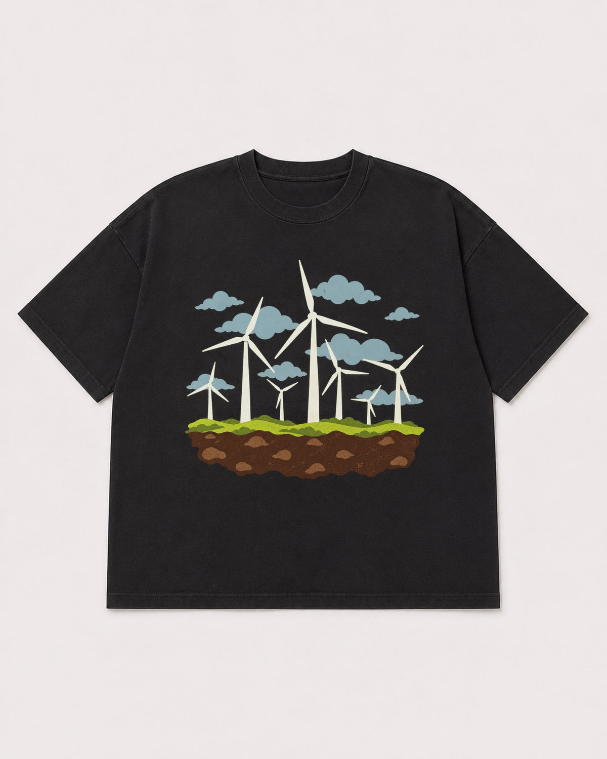 Mockup Boxy Heavyweight Tee Black product