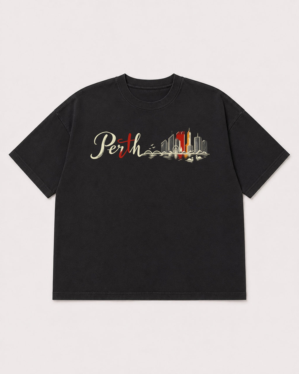Mockup Boxy Heavyweight Tee Black product