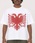 Mockup Boxy Heavyweight Tee White male close-up 04