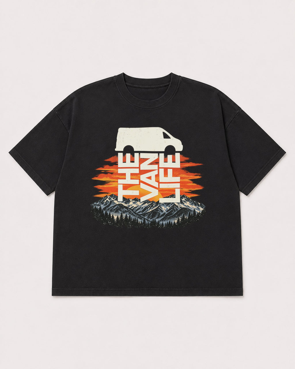 Mockup Boxy Heavyweight Tee Black product