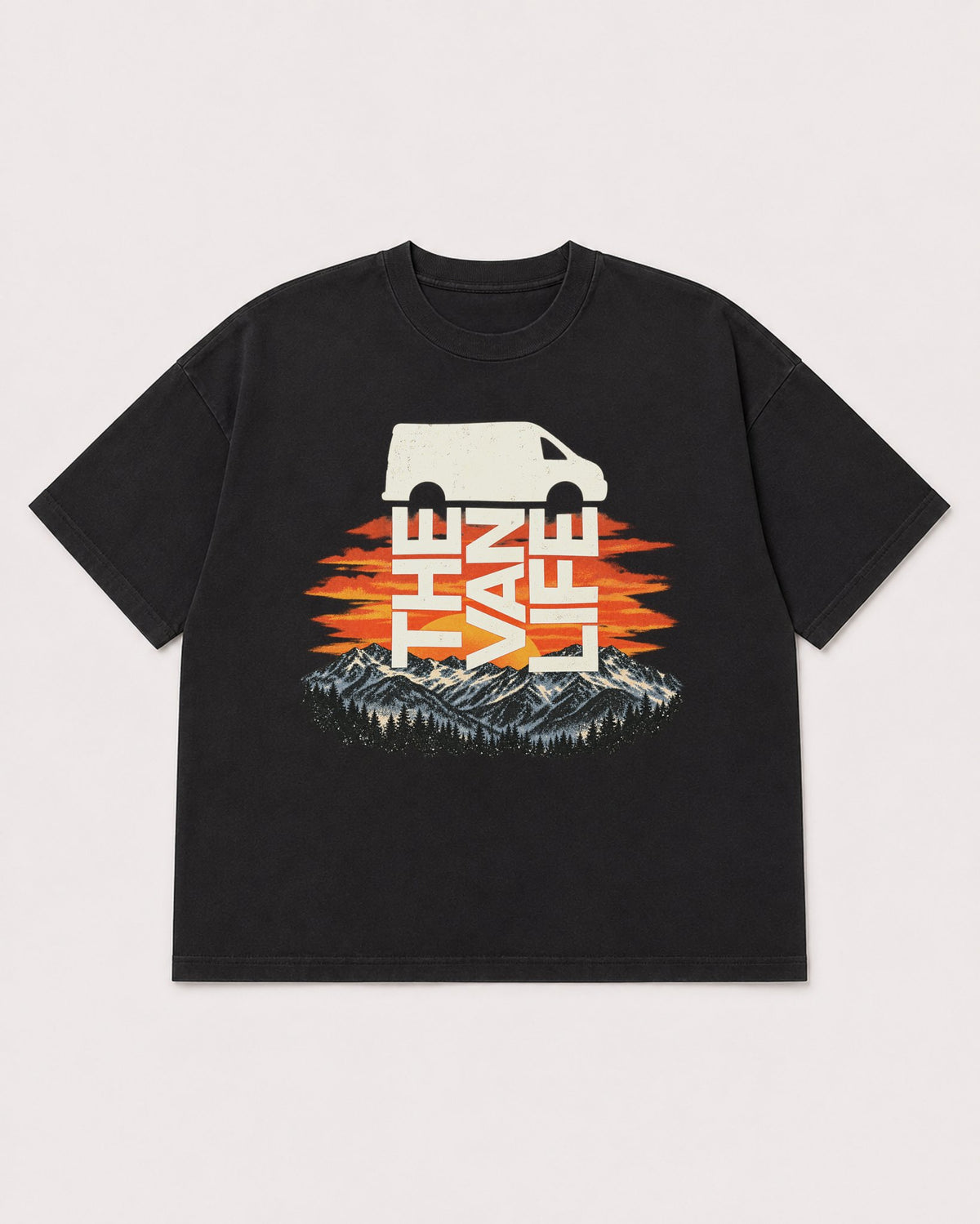 Mockup Boxy Heavyweight Tee Black product