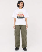 Mockup Boxy Heavyweight Tee White female full-body 32