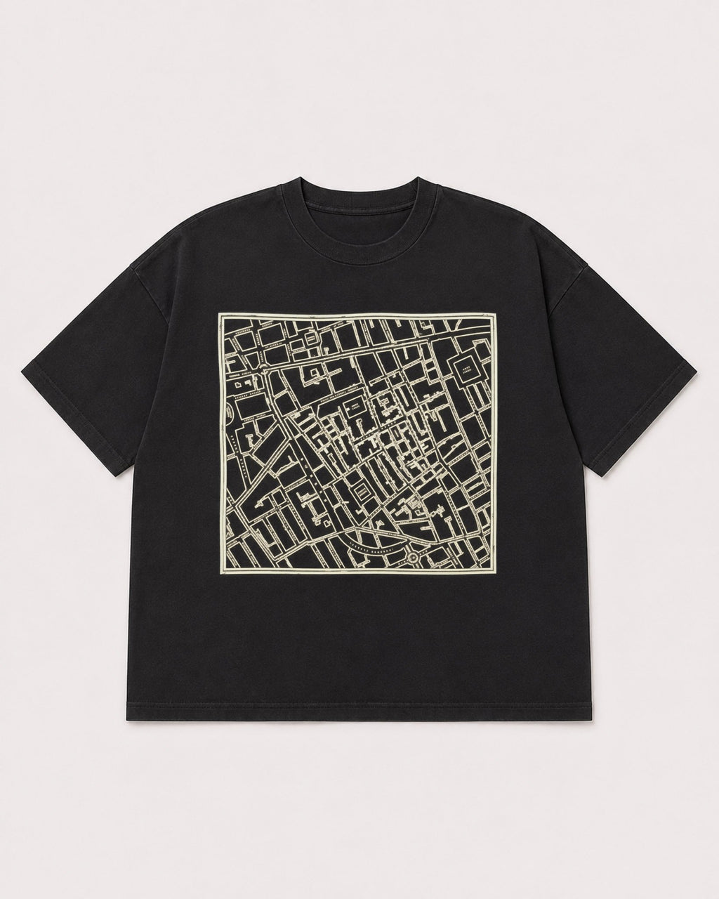 Mockup Boxy Heavyweight Tee Black product
