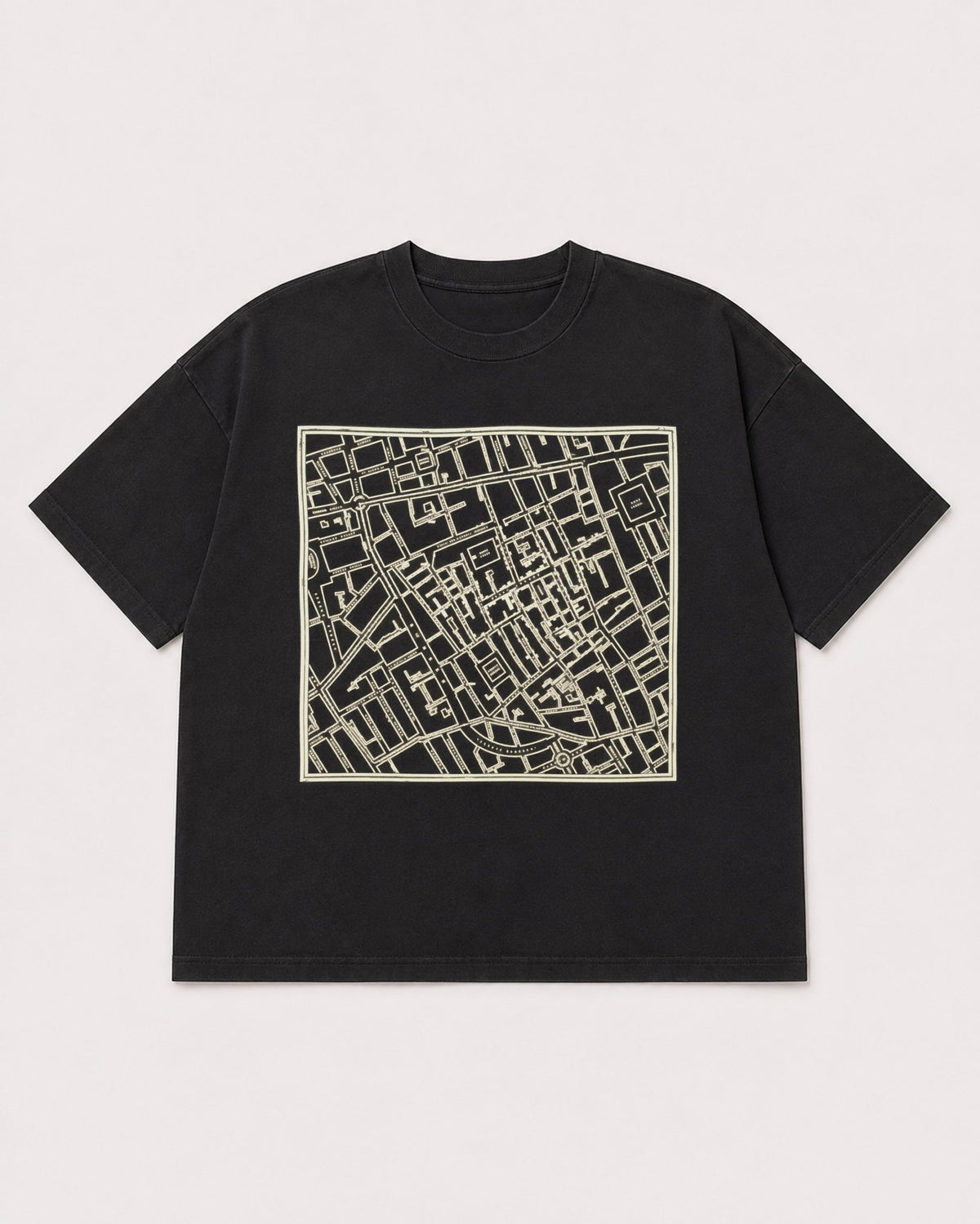 Mockup Boxy Heavyweight Tee Black product