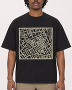 Mockup Boxy Heavyweight Tee Black male close-up 04
