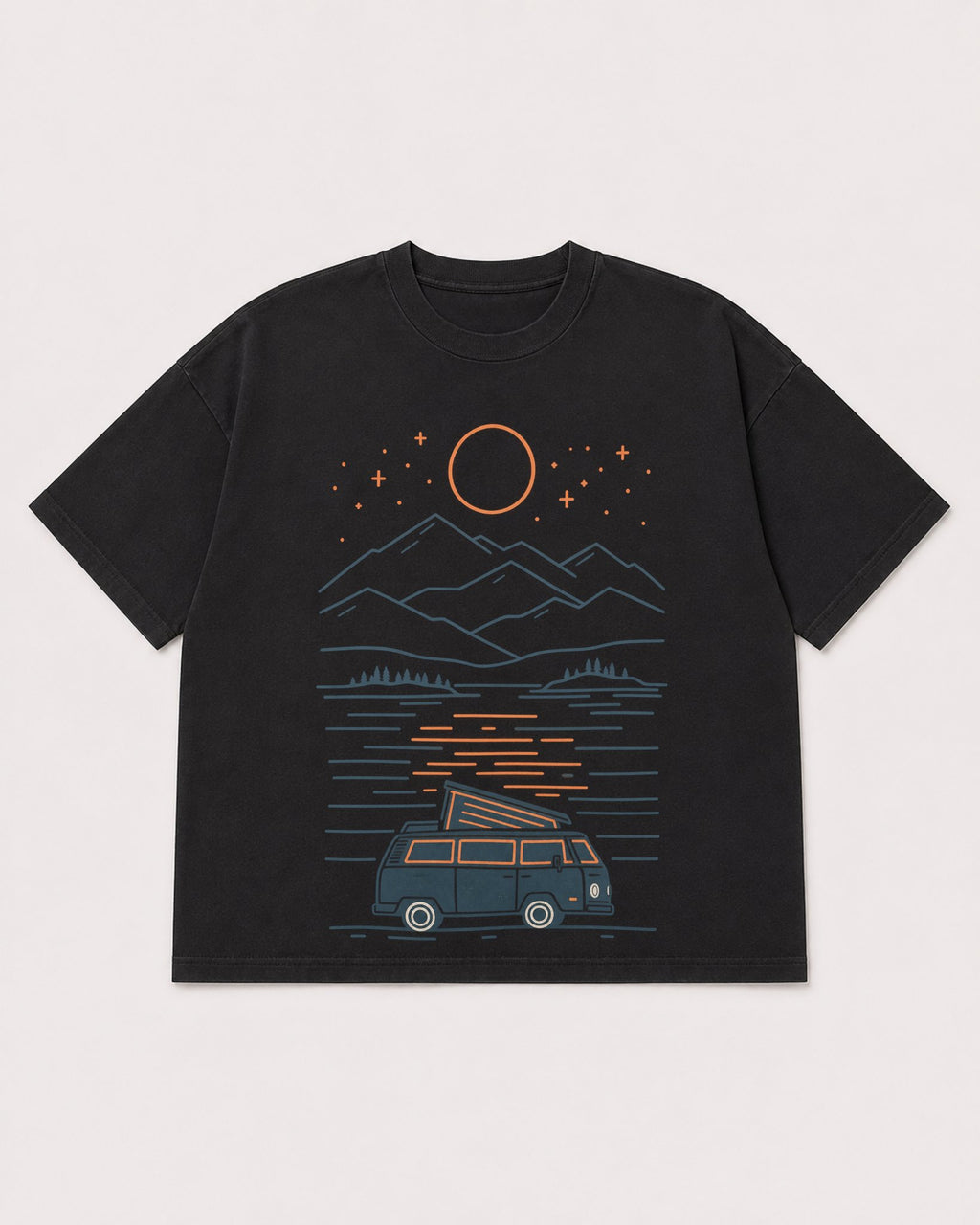 Mockup Boxy Heavyweight Tee Black product