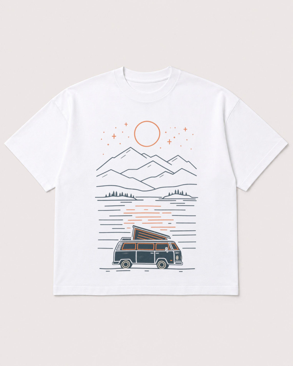 Mockup Boxy Heavyweight Tee White product