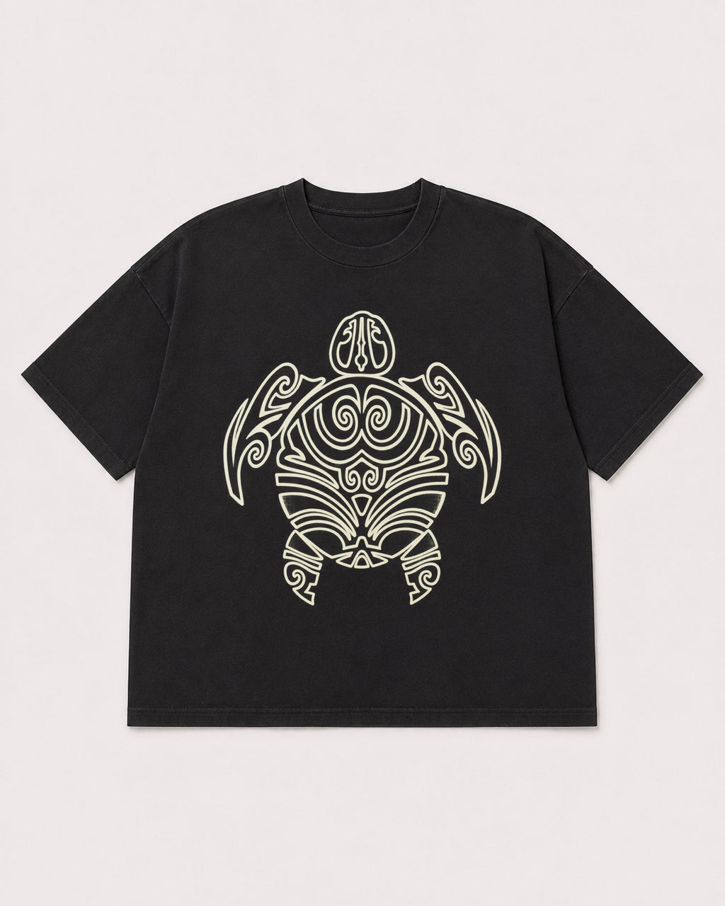 Mockup Boxy Heavyweight Tee Black product