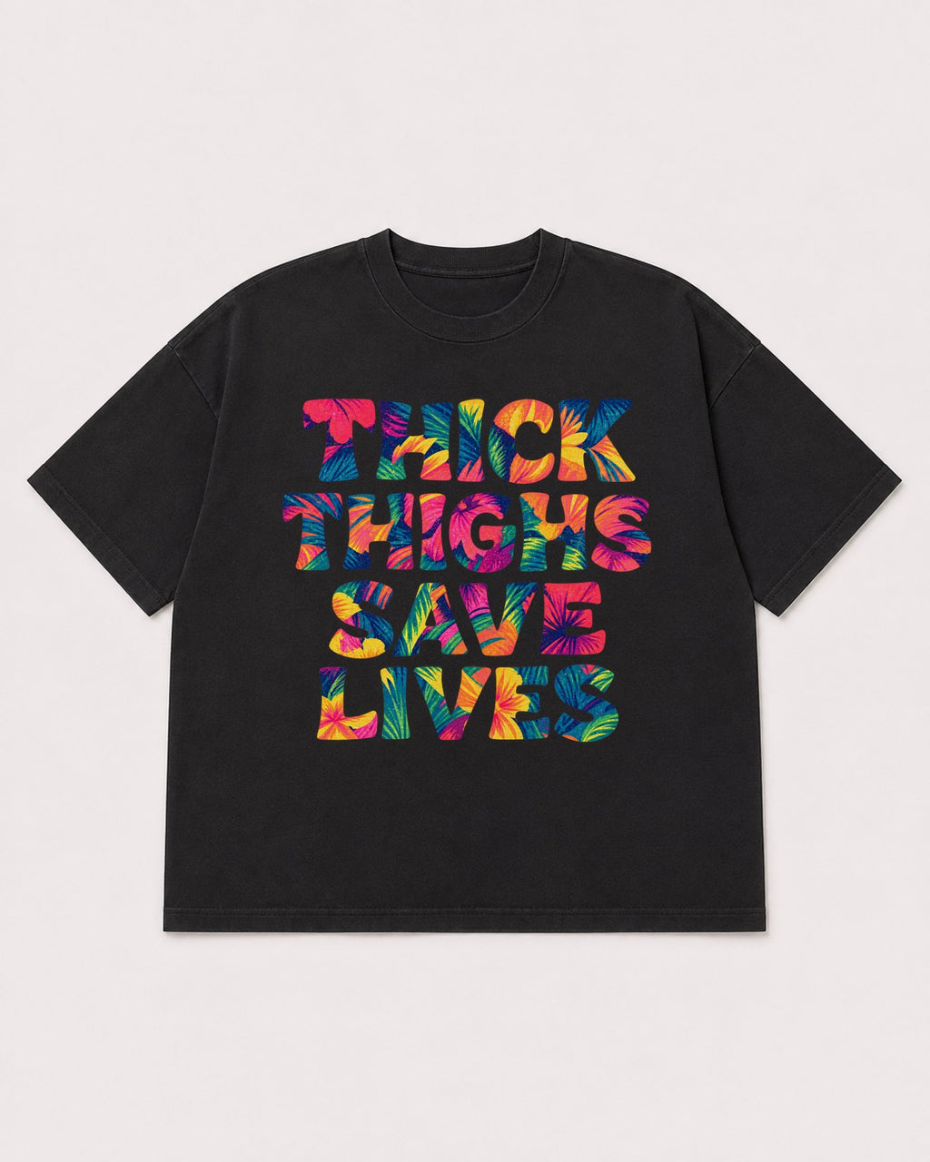 Mockup Boxy Heavyweight Tee Black product
