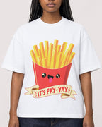 Mockup Boxy Heavyweight Tee White female close-up 04