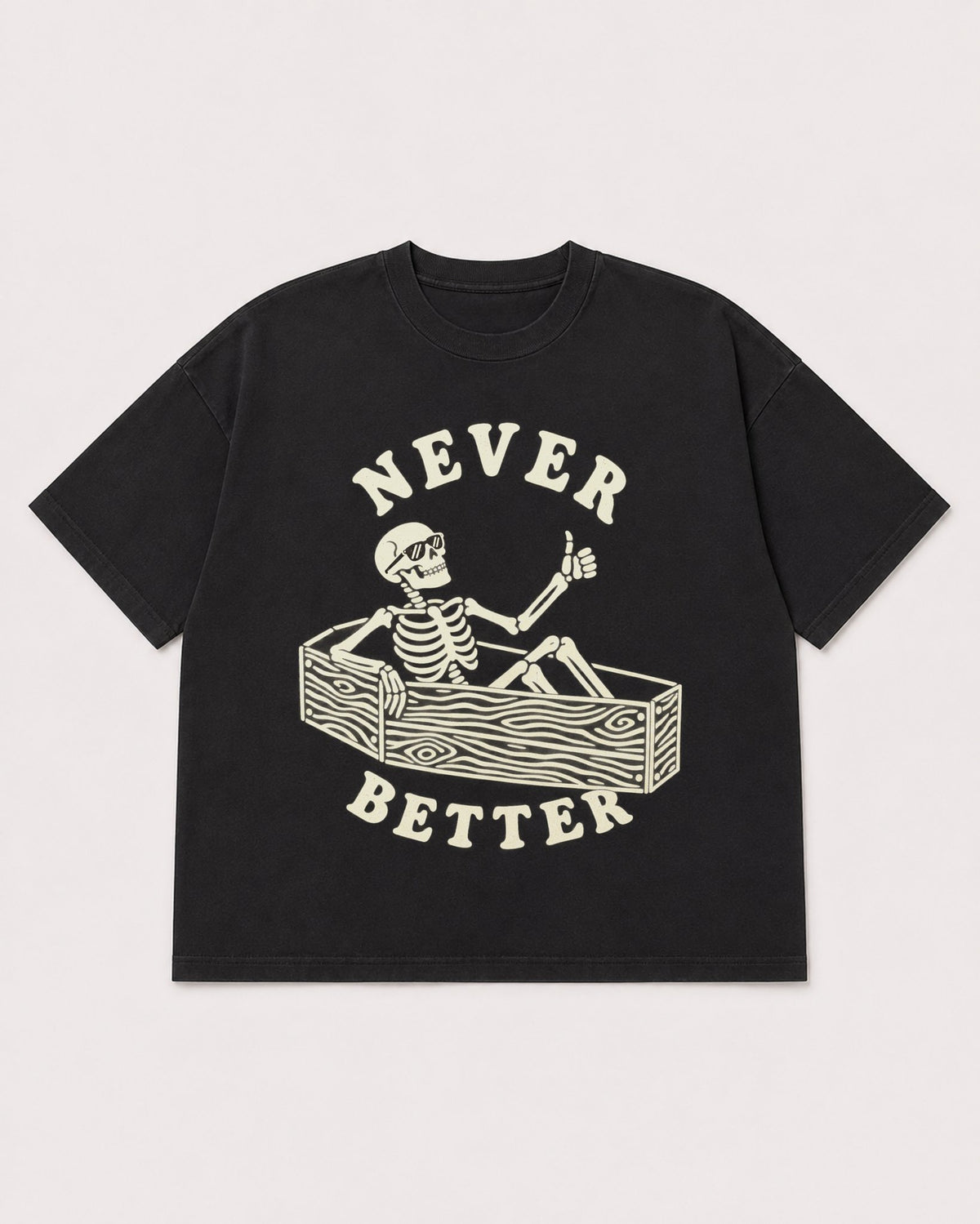 Mockup Boxy Heavyweight Tee Black product