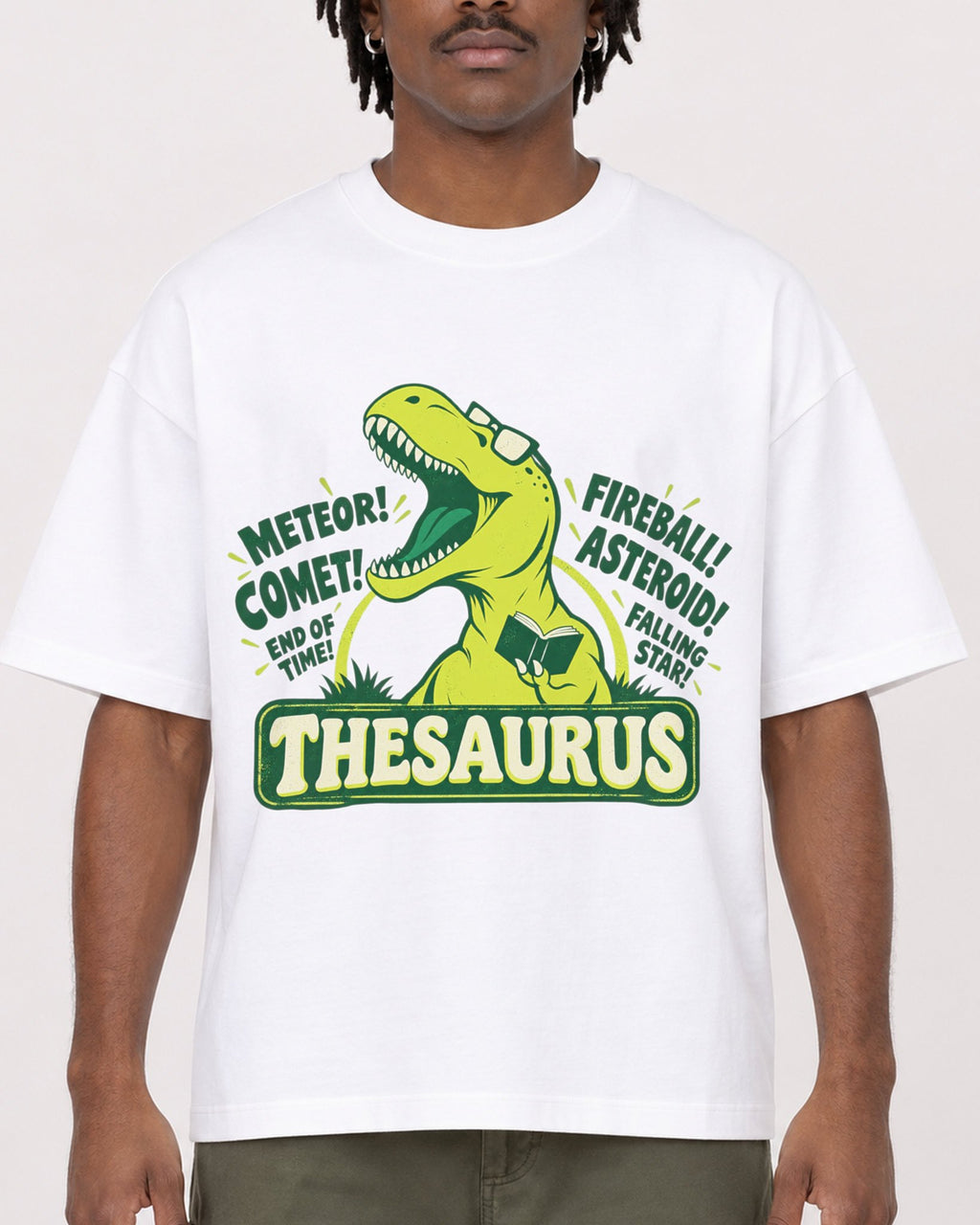Mockup Boxy Heavyweight Tee White male close-up 04