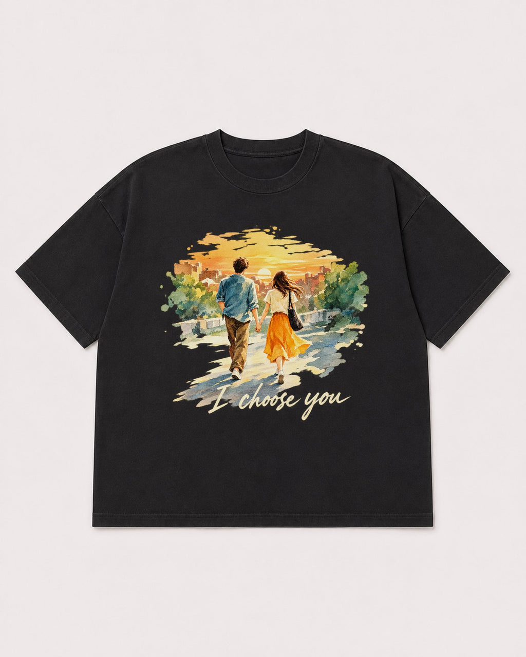 Mockup Boxy Heavyweight Tee Black product